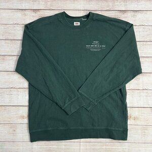 Levi's Green Crewneck Sweatshirt XS Vintage Wash San Francisco Long Sleeve
